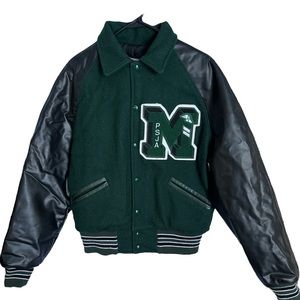 Vintage Varsity BOMBER Jacket Pharr San Juan Alamo PSJA HS (Texas) EUC trendy